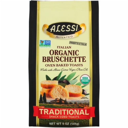 Alessi® Italian Organic Traditional Bruschette Garlic & Herb Snack Sized Toast Perspective: front