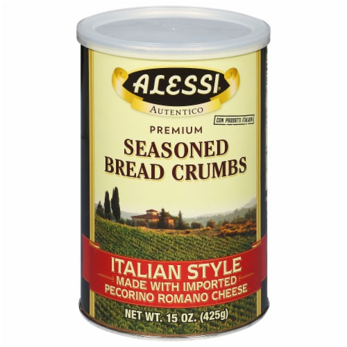 Alessi Italian Style Seasoned Bread Crumbs Perspective: front