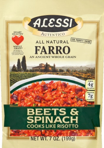 Alessi® All Natural Farro with Beets & Spinach Perspective: front