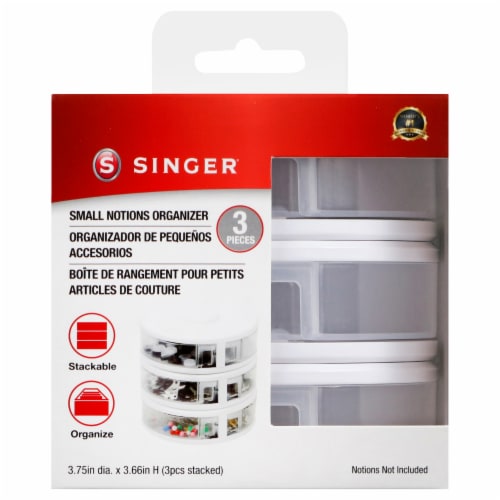 SINGER® Small Notions Organizer Multipack Perspective: front