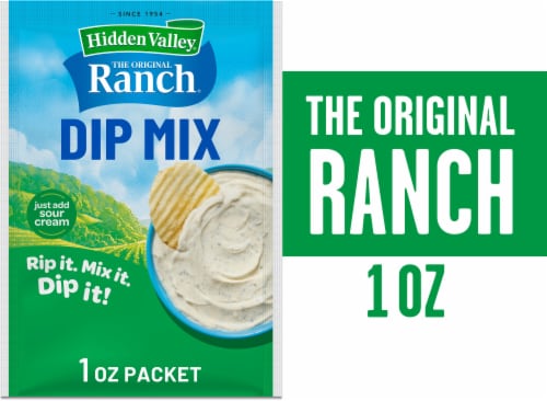 Hidden Valley Original Ranch Dips Mix Packet Perspective: front