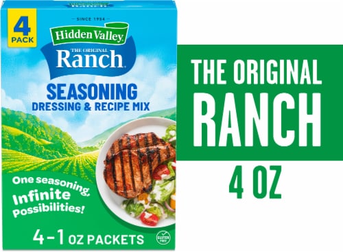 Hidden Valley Original Ranch Salad Dressing & Seasoning Mix Packets, 4 ct / 1 - Pick Save