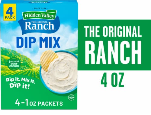 Hidden Valley Original Ranch Dips Mix Packet Perspective: front