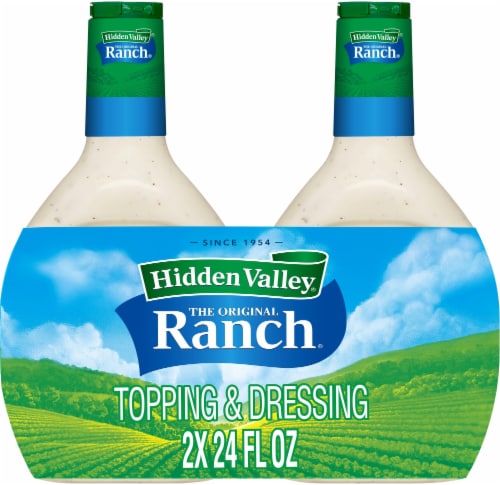 Hidden Valley Original Ranch Salad Dressing & Toppings Perspective: front