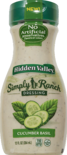 Hidden Valley Simply Ranch Cucumber Basil Perspective: front