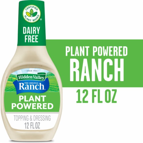 Hidden Valley The Original Ranch Vegan Plant Powered Dairy Free Ranch Dressing Perspective: front