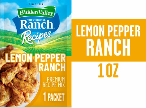 Hidden Valley® Lemon Pepper Ranch Seasoning Mix Perspective: front