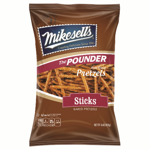 Mikesell's The Pounder Baked Pretzel Sticks Perspective: front