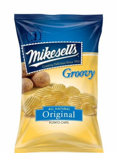 Mikesell's Groovy Original All Natural Potato Chips Perspective: front