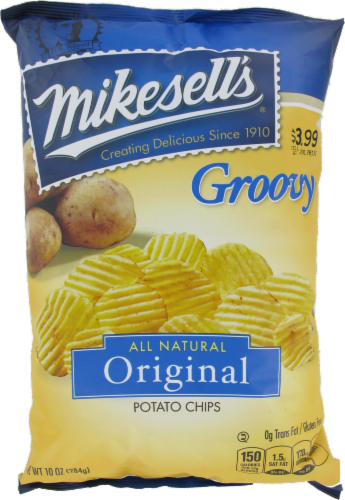 Mikesell's Groovy Original Potato Chips Perspective: front