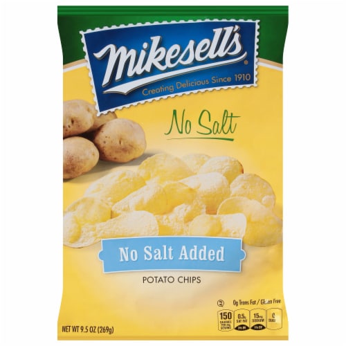 Mikesell's® No Salt Potato Chips Perspective: front