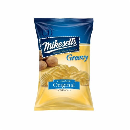 Mikesell's® Original Groovy Potato Chips Perspective: front