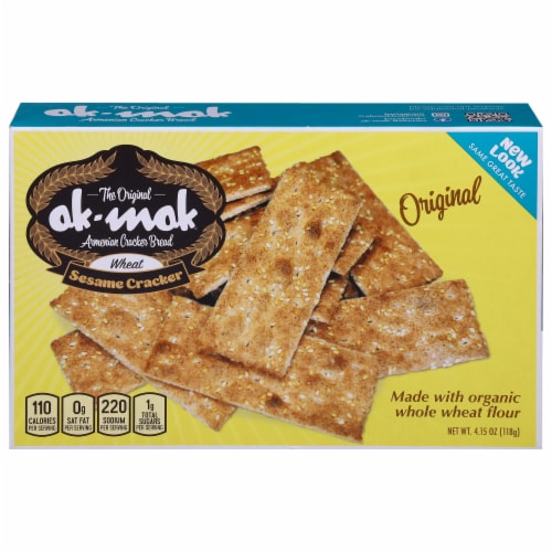 ak-mak 100% Whole Wheat Sesame Cracker Perspective: front
