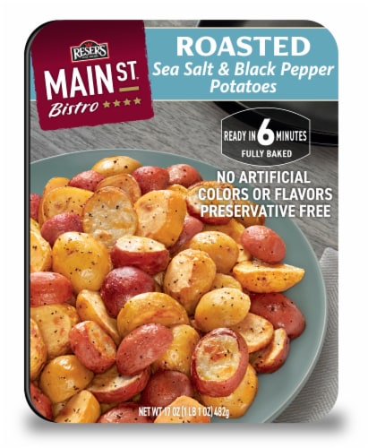 Reser's Roasted Sea Salt and Black Pepper Potatoes Perspective: front