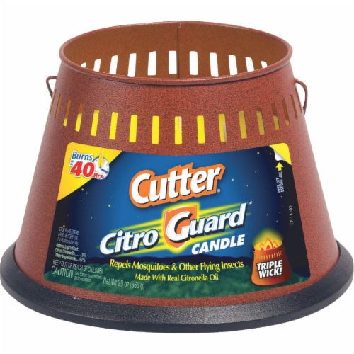 Cutter Citro Guard 3-Wick Citronella Candle Perspective: front