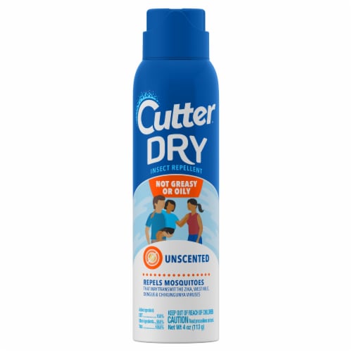 Cutter Dry 4 Oz. Insect Repellent Aerosol Spray HG-96058 Perspective: front