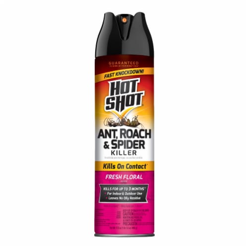 Hot Shot® Fresh Floral Scent Ant Roach & Spider Killer Perspective: front