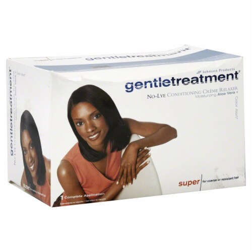 Gentle Treatment No-Lye Conditioning Creme Relaxer + Aloe Vera Complete Application Kit Perspective: front