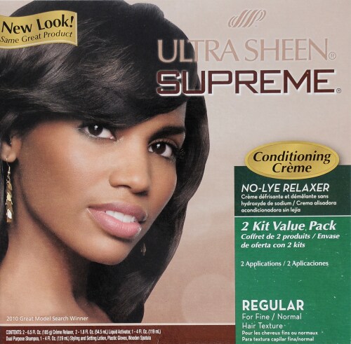 Ultra Sheen Supreme Regular Conditioning Creme No-Lye Relaxer Perspective: front