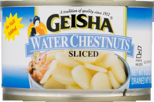 Geisha Sliced Water Chestnuts Perspective: front