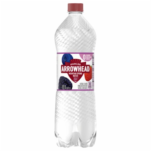 Arrowhead® Triple Berry Sparkling Mountain Spring Water Perspective: front