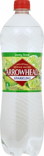 Arrowhead® Mountain Spring Zesty Lime Flavored Sparkling Bottled Water Perspective: front