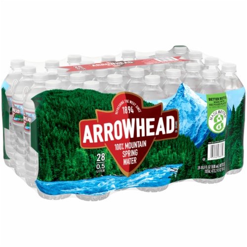 Arrowhead 100% Mountain Spring Water Perspective: front