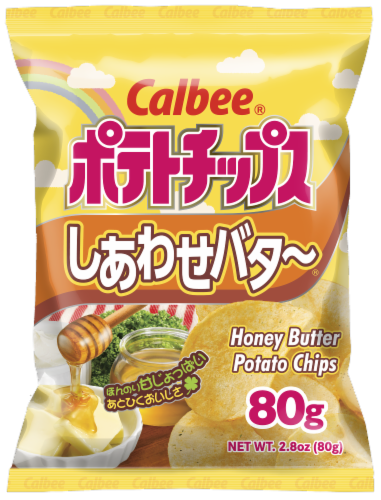 Calbee® Honey Butter Potato Chips Perspective: front