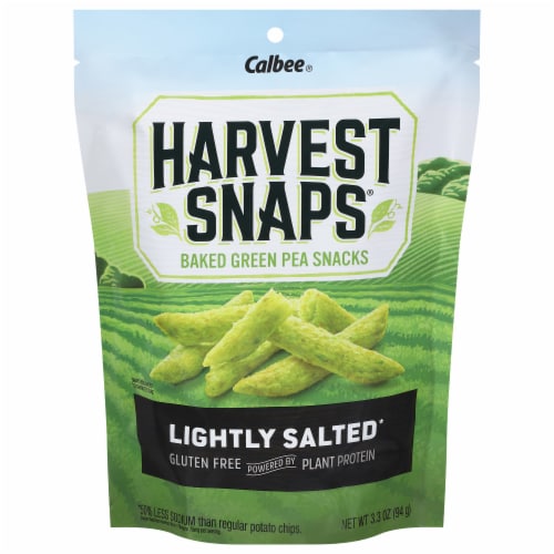Calbee® Harvest Snaps® Lightly Salted Green Pea Snack Crisps Perspective: front