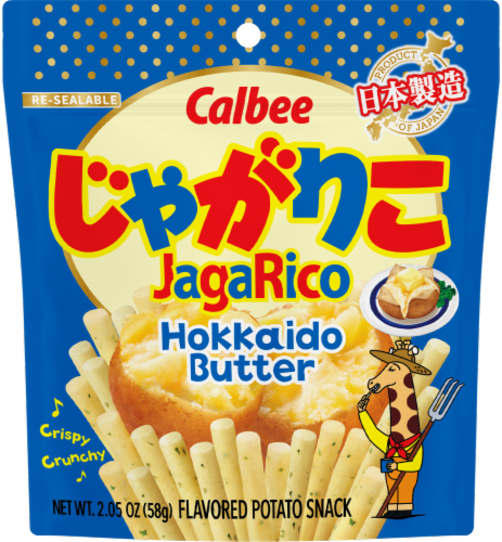 Calbee JagaRico Hokkaido Butter Flavored Potato Snack Perspective: front