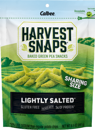 Harvest Snaps® Lightly Salted Green Pea Snack Perspective: front