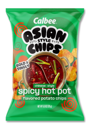 Calbee® Chinese Style Spicy Hot Pot Potato Chips Perspective: front