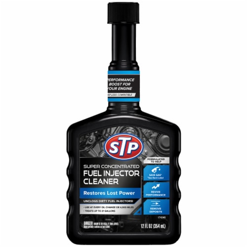 STP Super Concentrated Fuel Injector Cleaner Gas Additive, 12 fl oz Perspective: front