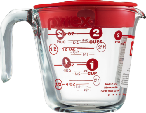 Pyrex Covered Measuring Cup, 2 c - Baker's