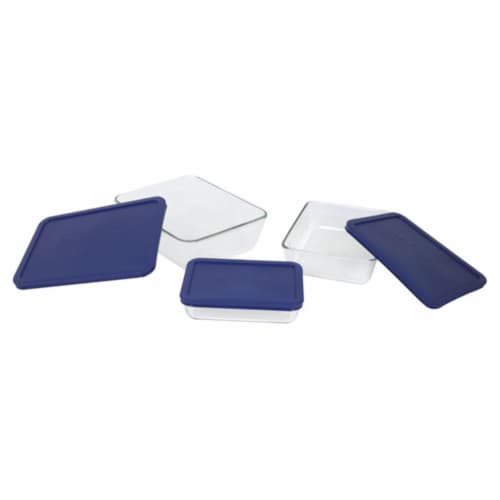 Pyrex Storage 6-Pc Rectangular Set Perspective: front