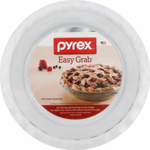 Pyrex® Easy Grab® Clear Pie Plate Perspective: front