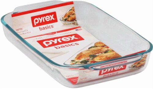 Pyrex Basics Oblong Baking Dish - Clear Perspective: front