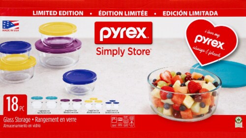 Pyrex® Simply Store Glass Storage, 18 pc - Foods Co.