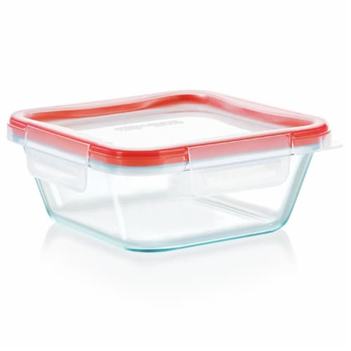 Snapware Total Solution 4-Cup Round Pyrex Glass Storage Container with Lid