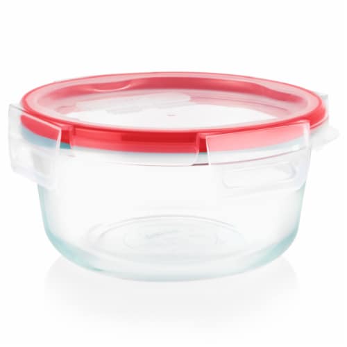 Snapware 4-Cup Total Solution Round Food Storage Container, Glass