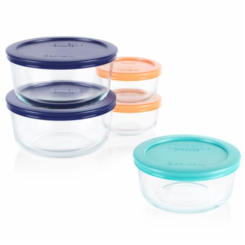 Pyrex Simply Storage Glass Containers with Lids Set, 10 pc - Kroger