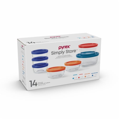 Pyrex Glass Food Storage Containers Perspective: front