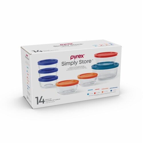 Pyrex Glass Food Storage Containers Perspective: front