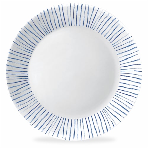 Corella® Botanical Stripes 10.25 Inch Dinner Plate Perspective: front