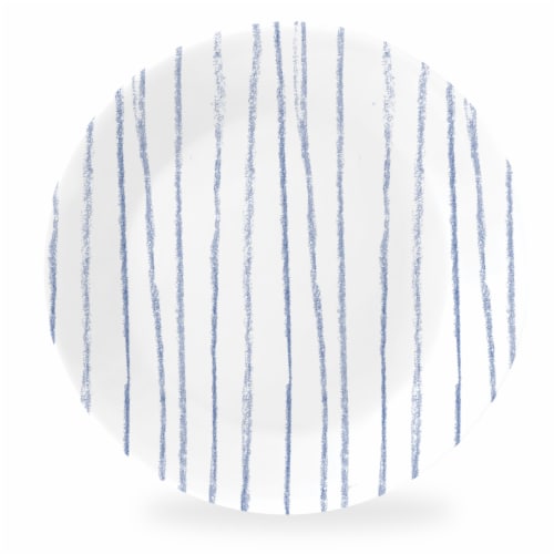 Corella® Botanical Stripes 6.75 Inch Appetizer Plate Perspective: front