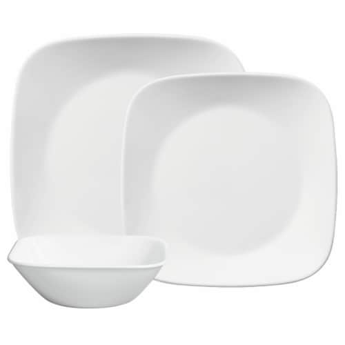 Goodcook Microwave Plates, Small, White, Set of 4