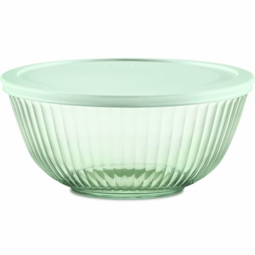 Pyrex SculpTint Glass Mixing Bowl - Green Perspective: front