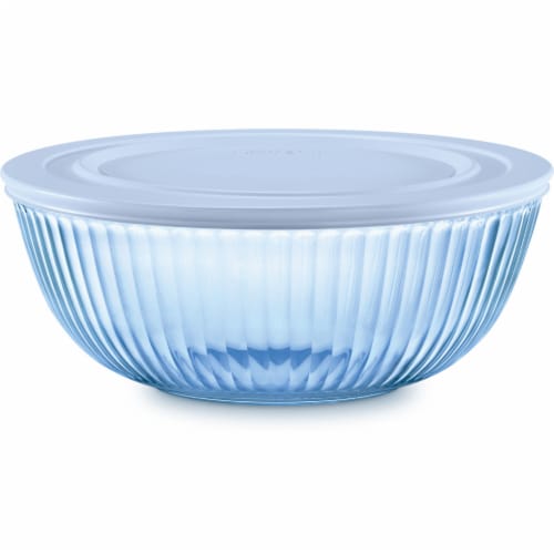 Pyrex SculpTint Glass Mixing Bowl - Blue Perspective: front