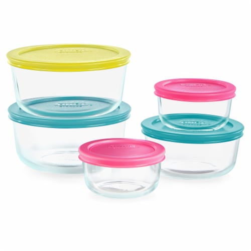 Pyrex® Glass Food Storage Container Set Perspective: front