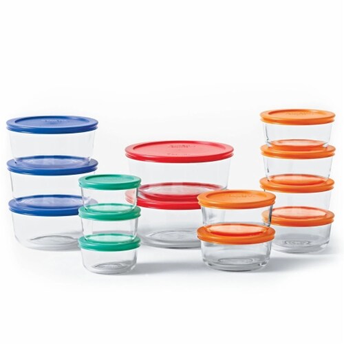 Pyrex Simply Store Glass Food Storage Set, 30 Piece Set, 1 Pyrex Simply Store Glass Food Storage Set, 30 Piece Set, 1